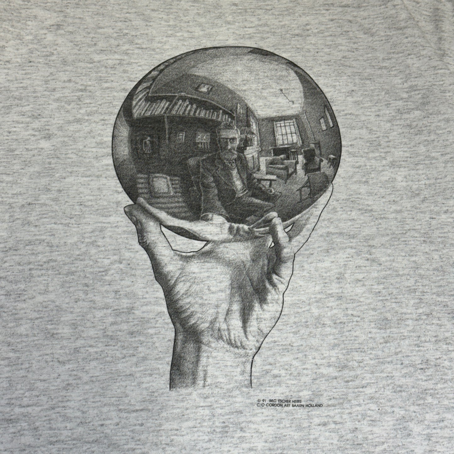 写像球体を持つ手 90s M.C.ESCHER