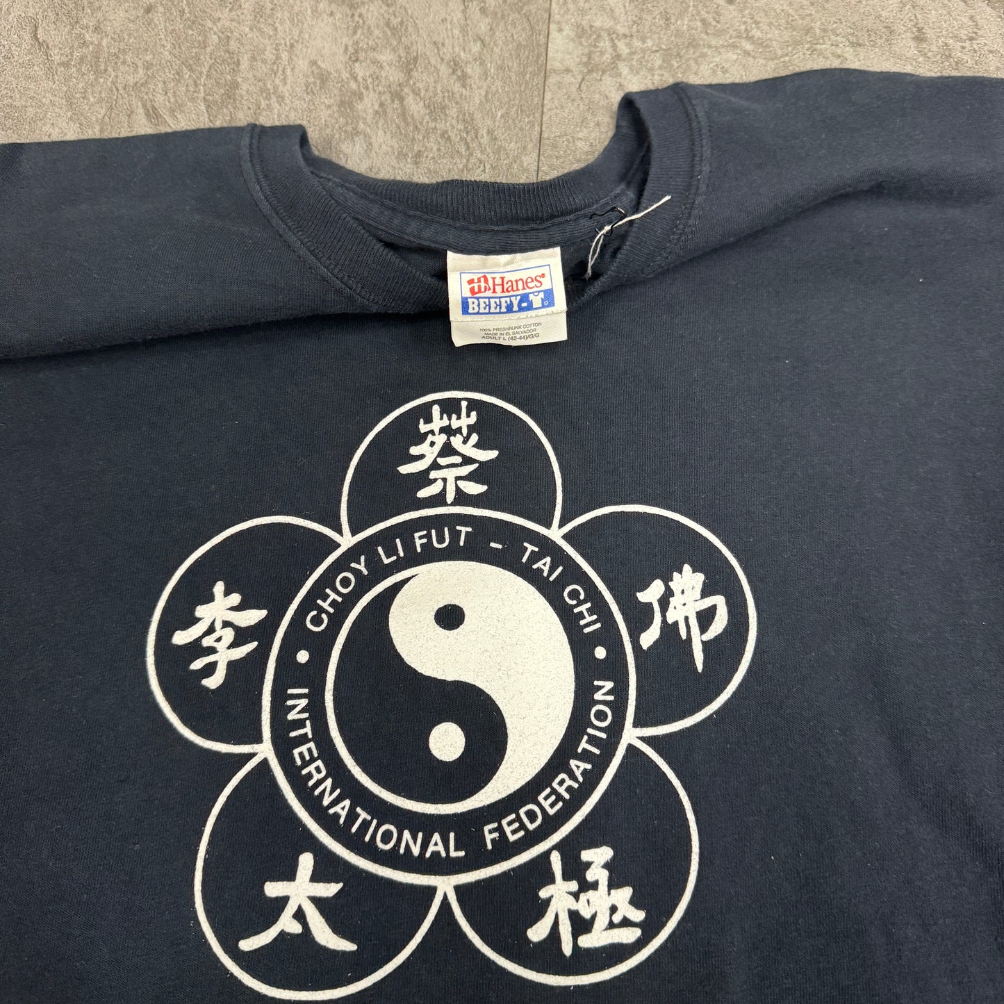 カンフー WHITE DRAGON SCHOOL Ying Yang ロンT