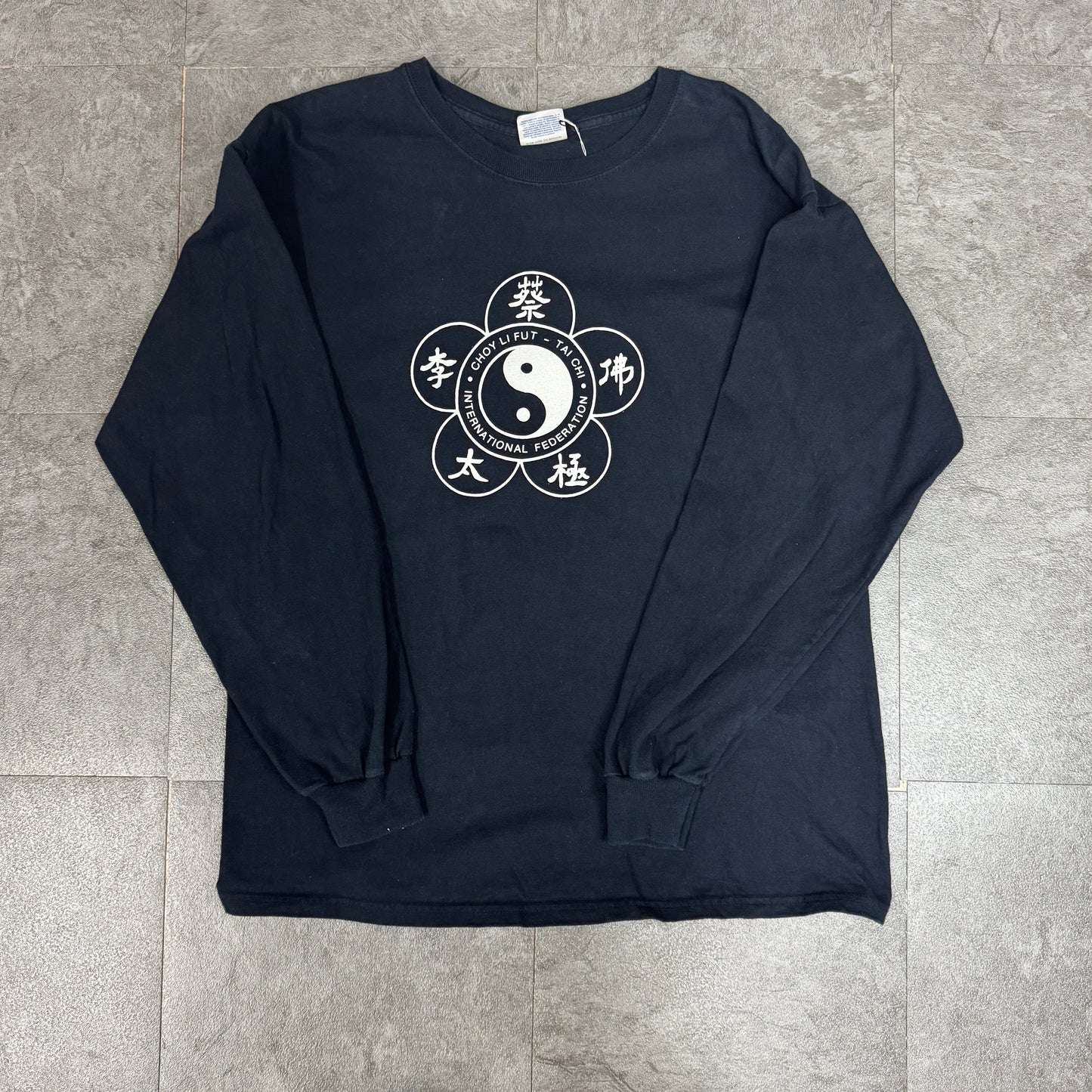 カンフー WHITE DRAGON SCHOOL Ying Yang ロンT